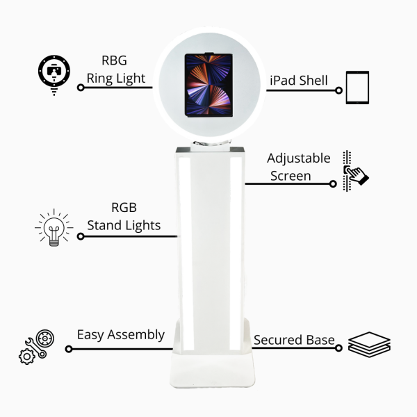 The Nexus – LED iPad Share Station Pro (White)