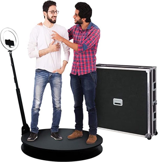 360 Photo Booth Deluxe Package 31″ (Manual Spin)