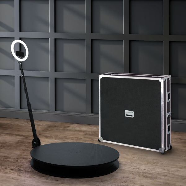 360 Photo Booth Deluxe Package 40″ (Automatic Spin Booth)