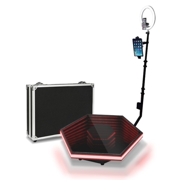 360 Hexagon LED Photo Booth 45″ (Automatic Spin)