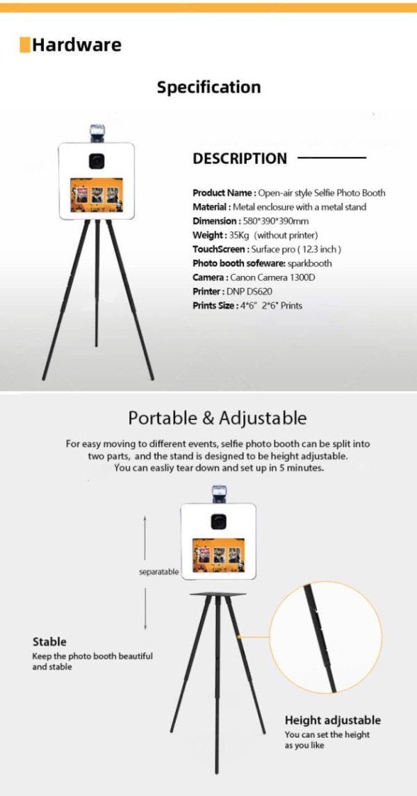 RetroSnap Portable Vintage Photo Booth