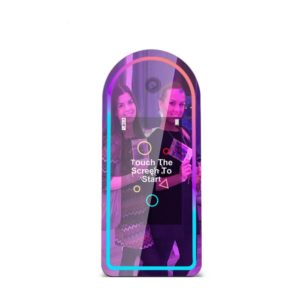 32″ Rounded Mirror Photo Booth